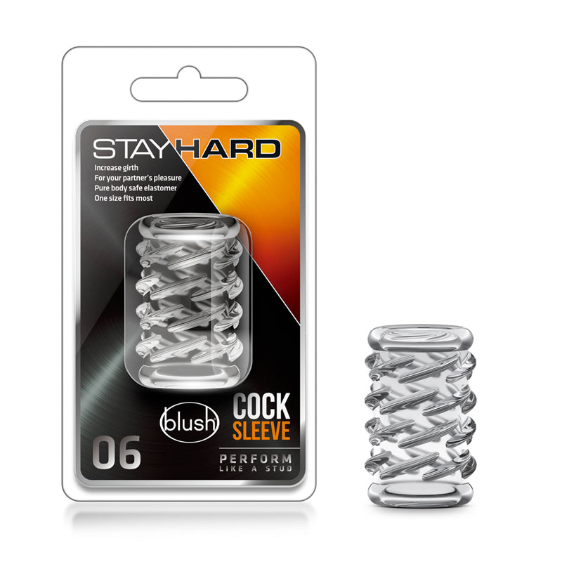 Stay Hard Cock Sleeve 06 Penis Enhancer Clear