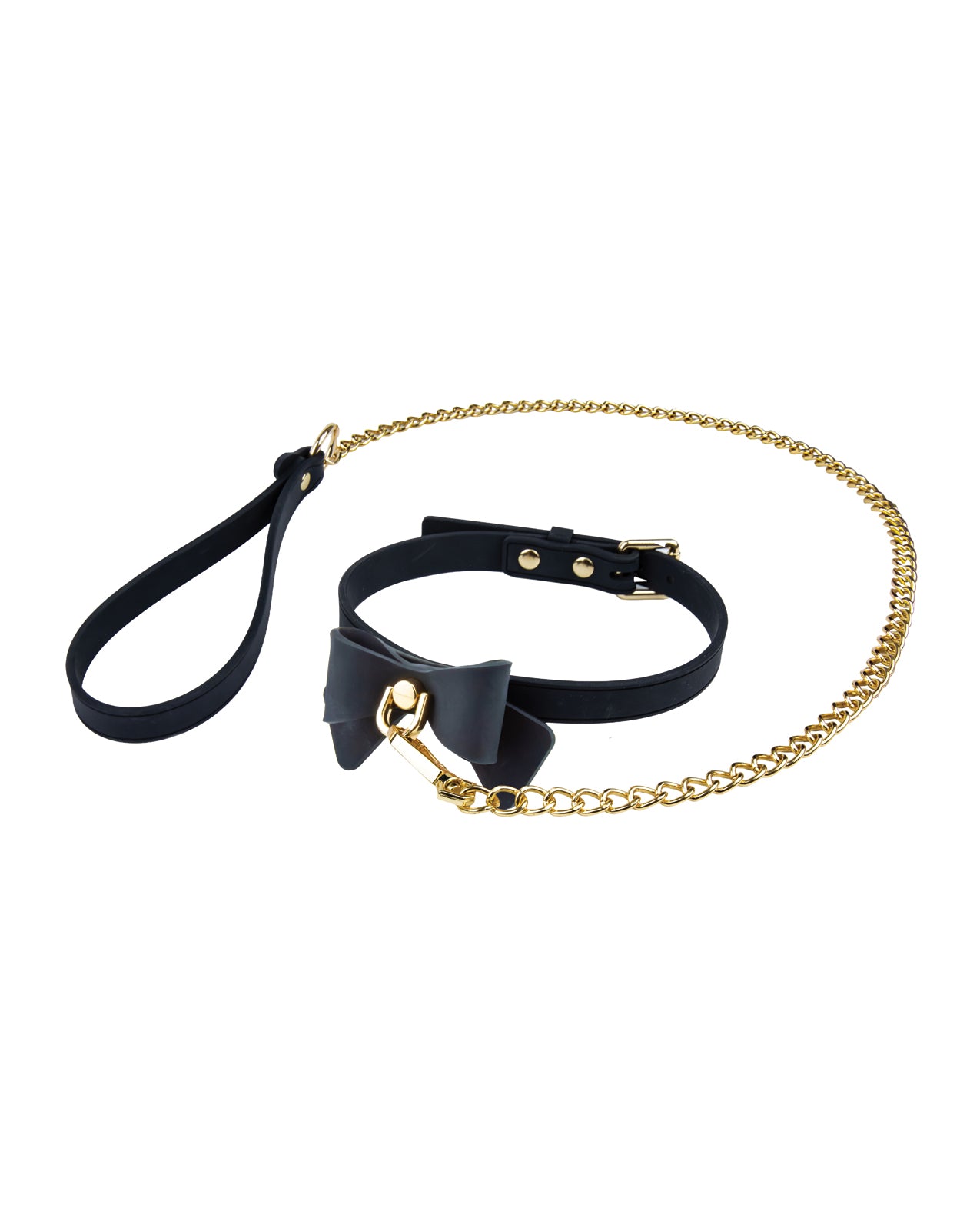 Blush Temptasia Ardor Collar & Leash w/Bow - Black