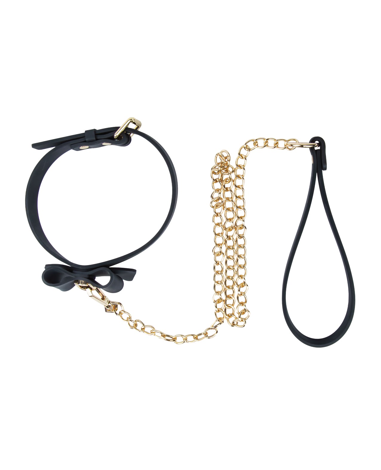 Blush Temptasia Ardor Collar & Leash w/Bow - Black