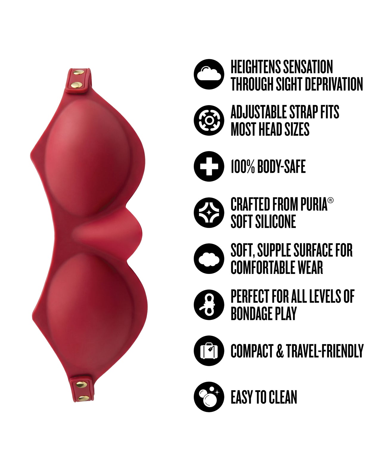 Blush Temptasia Ardor Blindfold - Red