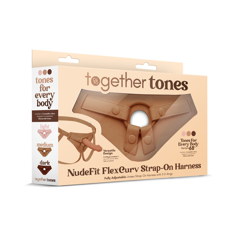 Together Tones NudeFit FlexCurv Strap-On Harness Medium