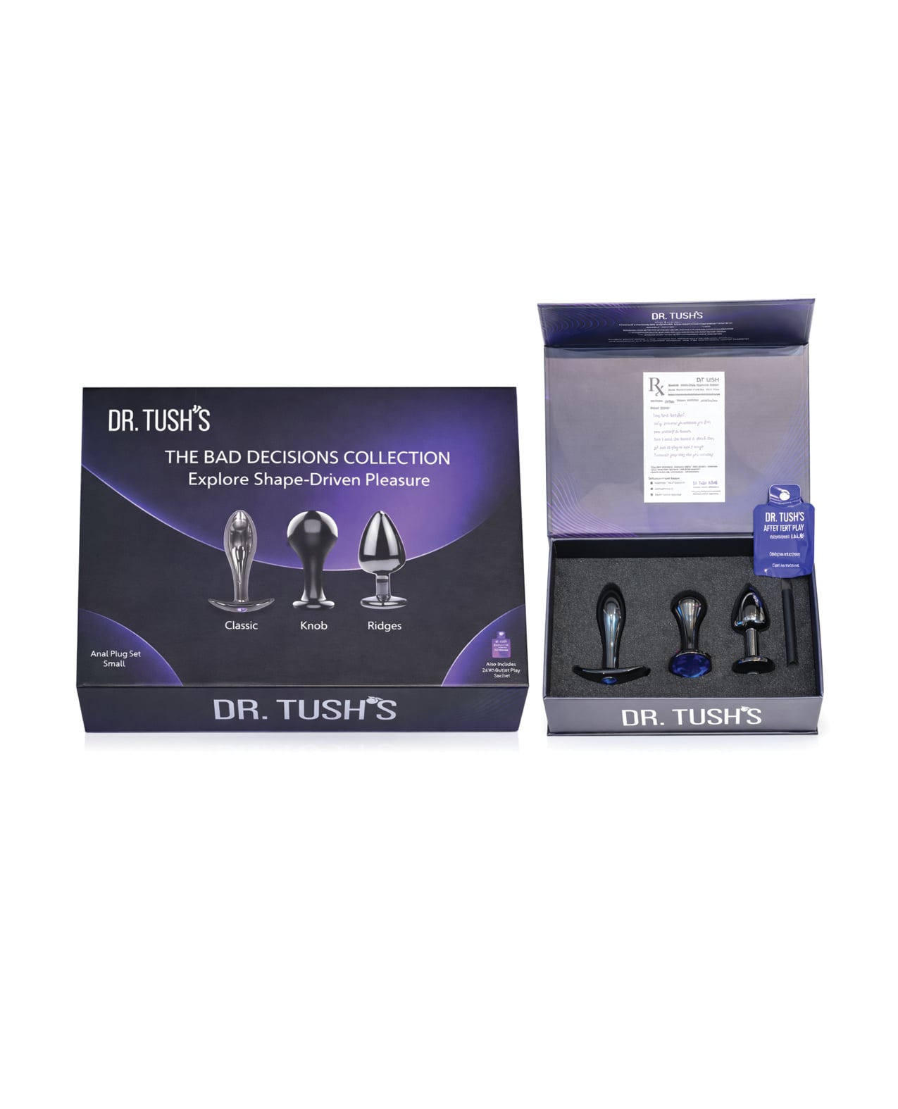Dr. Tush's Bad Decisions Collection Anal Plug Set - Metal
