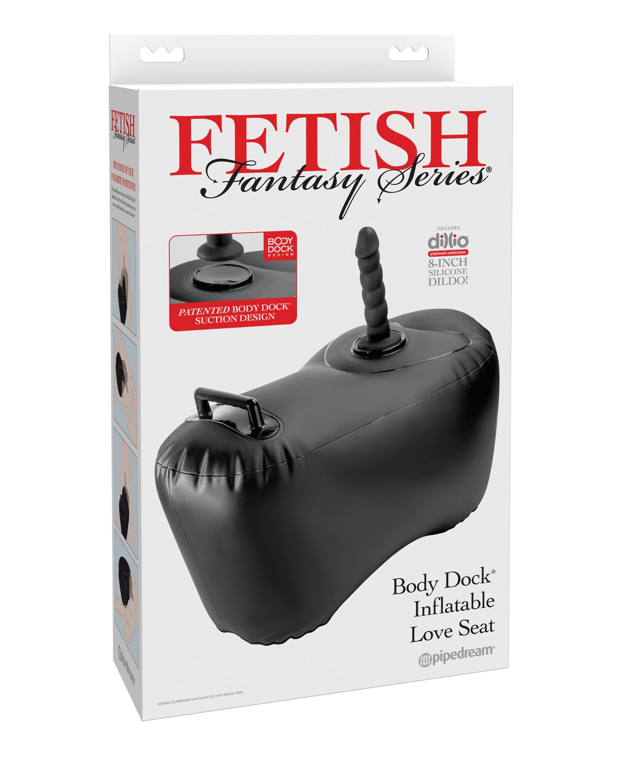 Fetish Fantasy Series Body Dock Inflatable Love Seat - Black