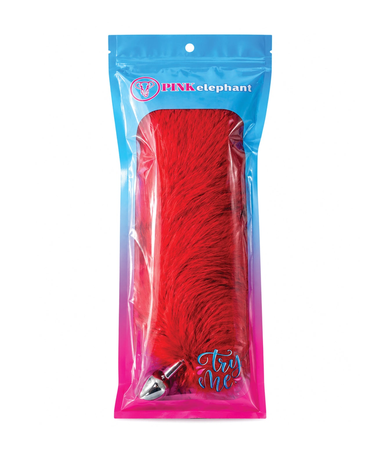 Fox Tail Small Plug - Cherry Red