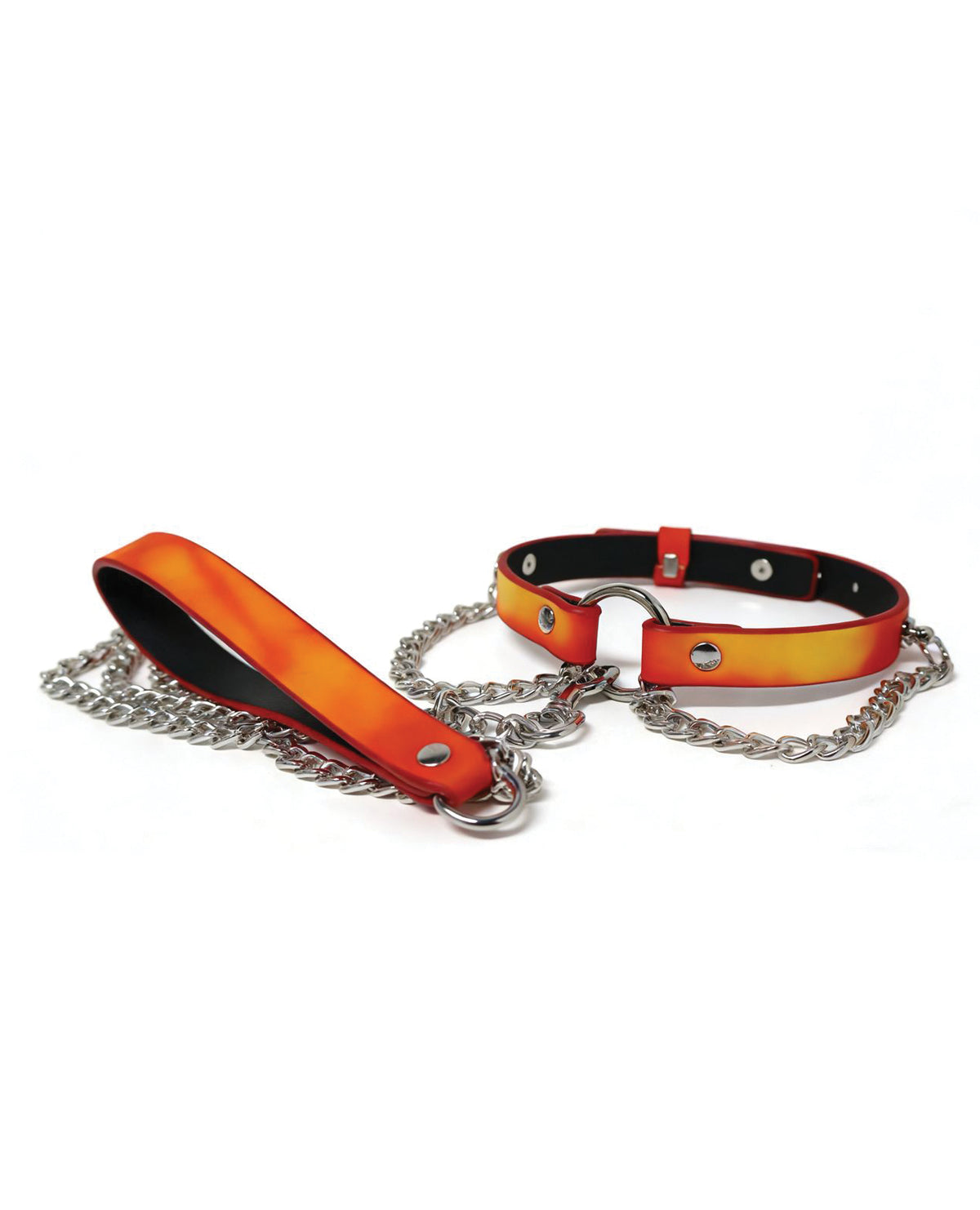 Heat Tease Collar - Blood Orange/Yellow