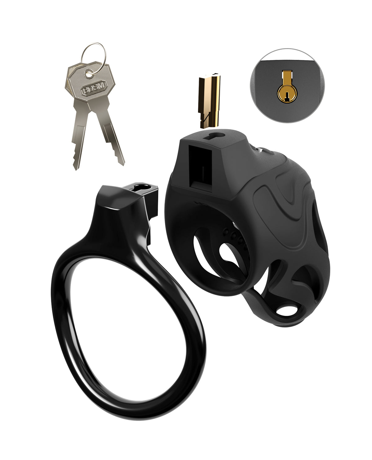 Fantasy C-Ringz Control Core Elite Remote Controlled Vibrating & Electro-Stim Cock Blocker - Black
