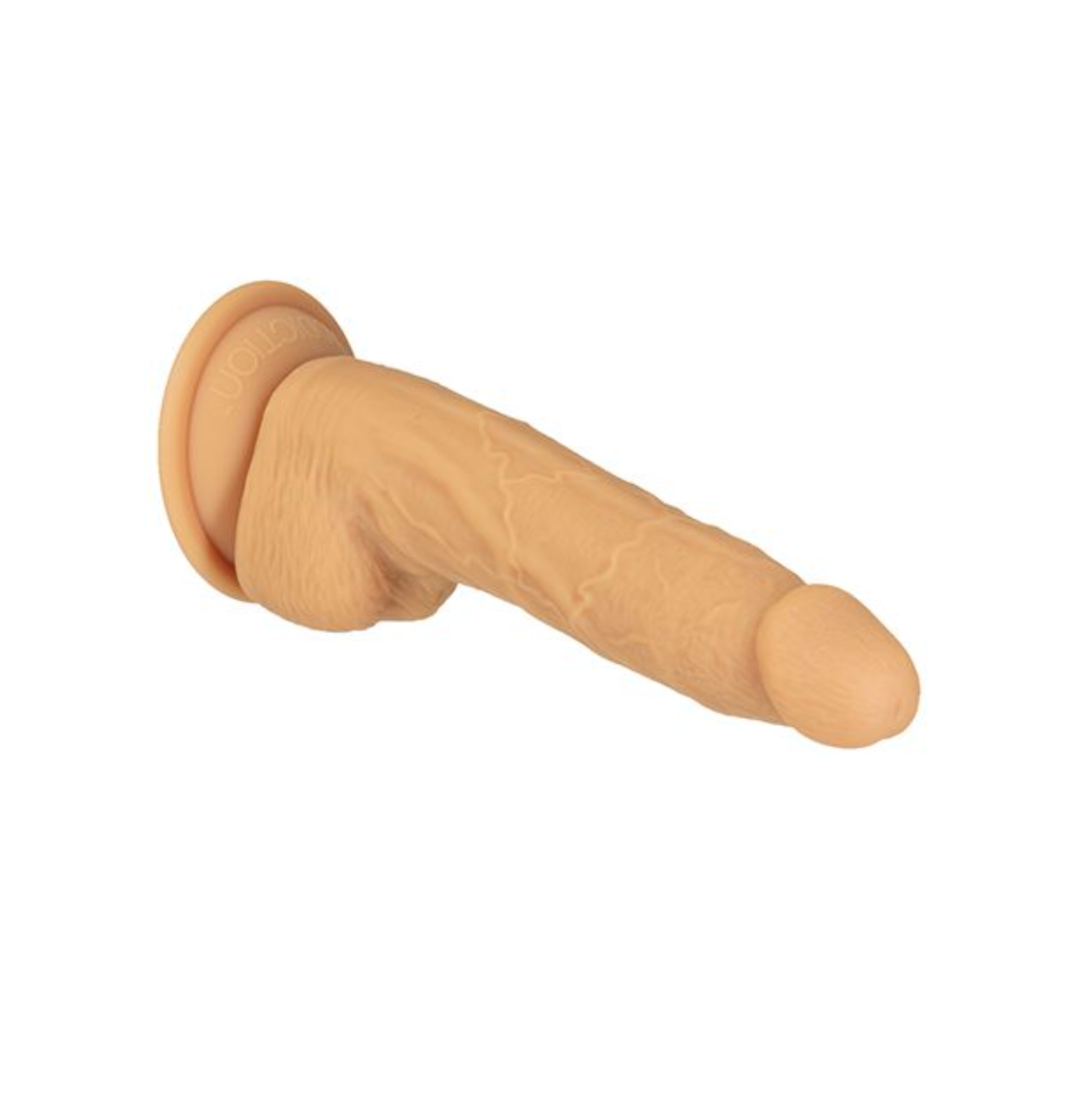 8" Dual Density Silicone Dildo - Caramel