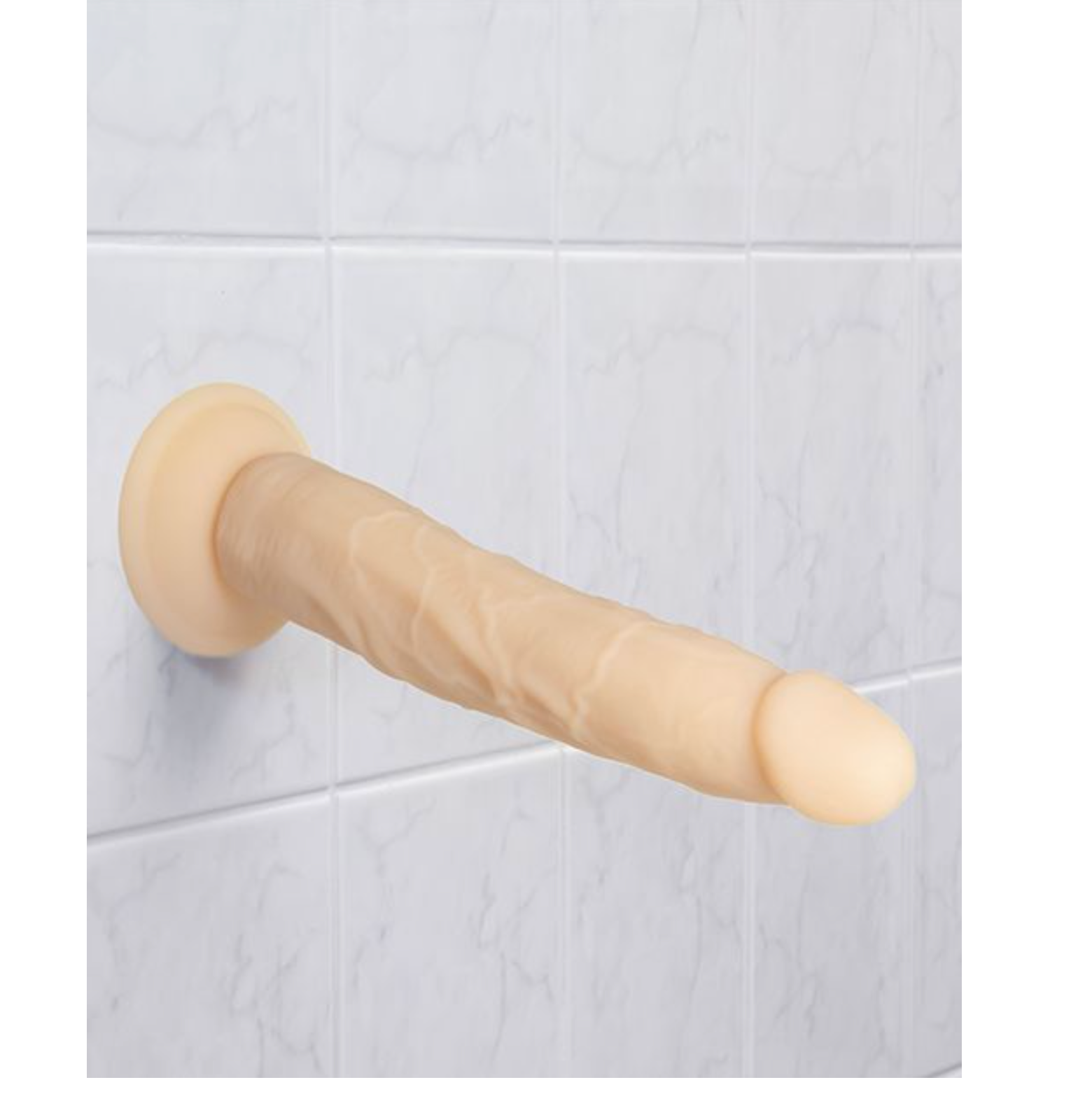 9" Dual Density Silicone Dildo - Vanilla