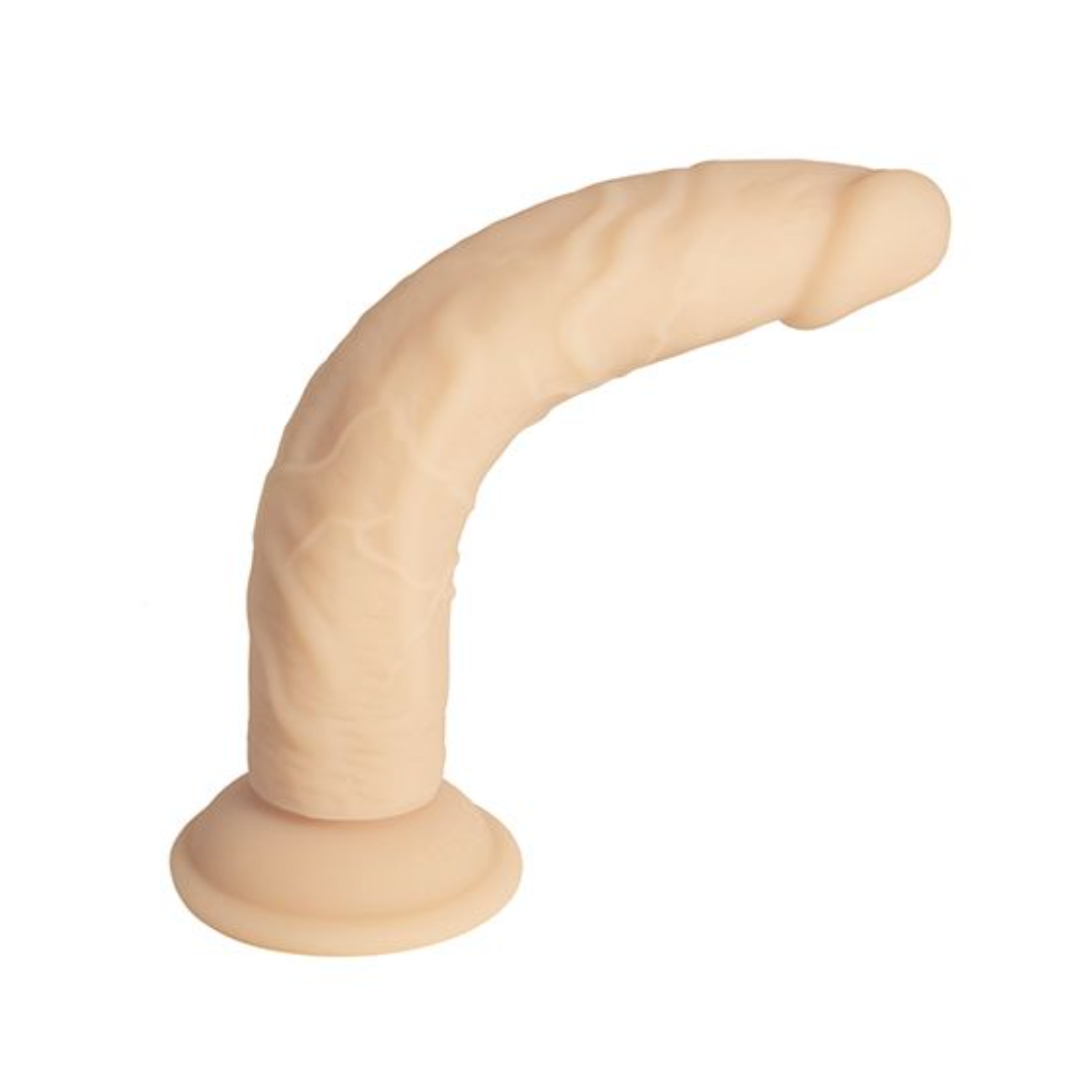 9" Dual Density Silicone Dildo - Vanilla