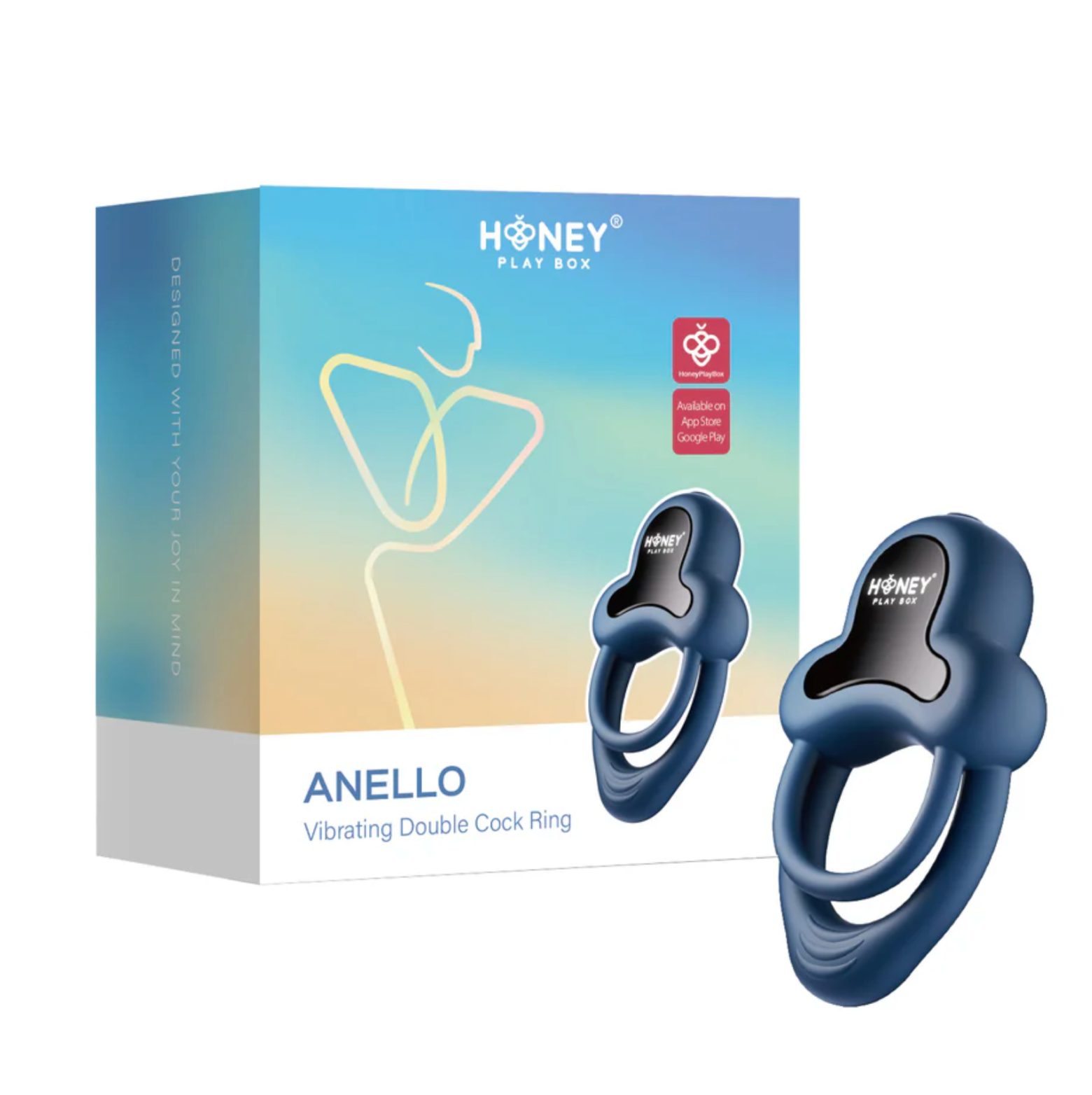 Anello App-Controlled Vibrating Double Cock Ring