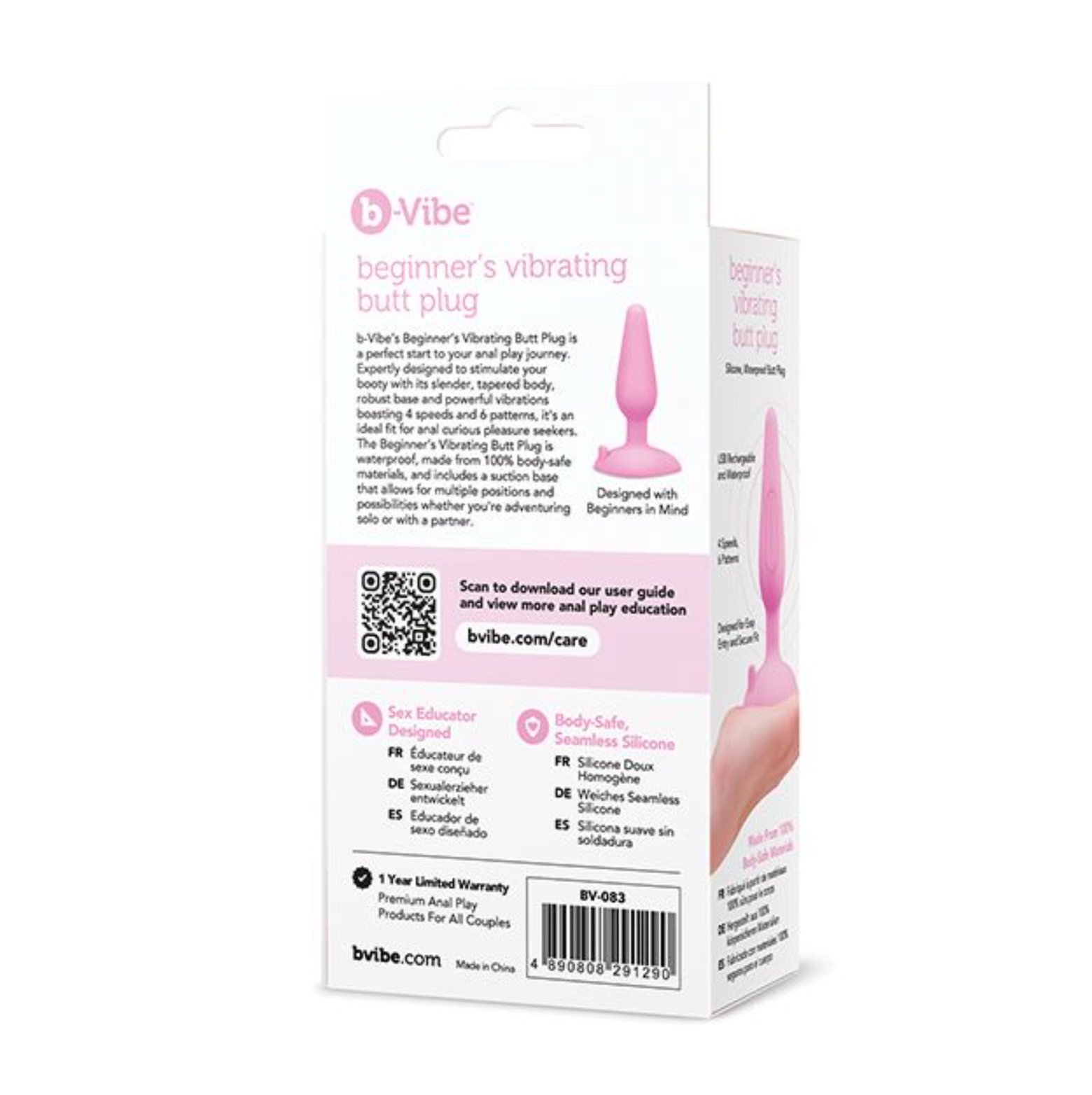 Beginner's Vibrating Tapered Butt Plug