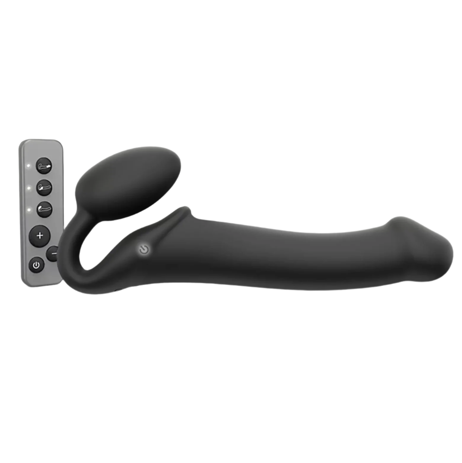 Vibrating Bendable Strapless Strap On -Large