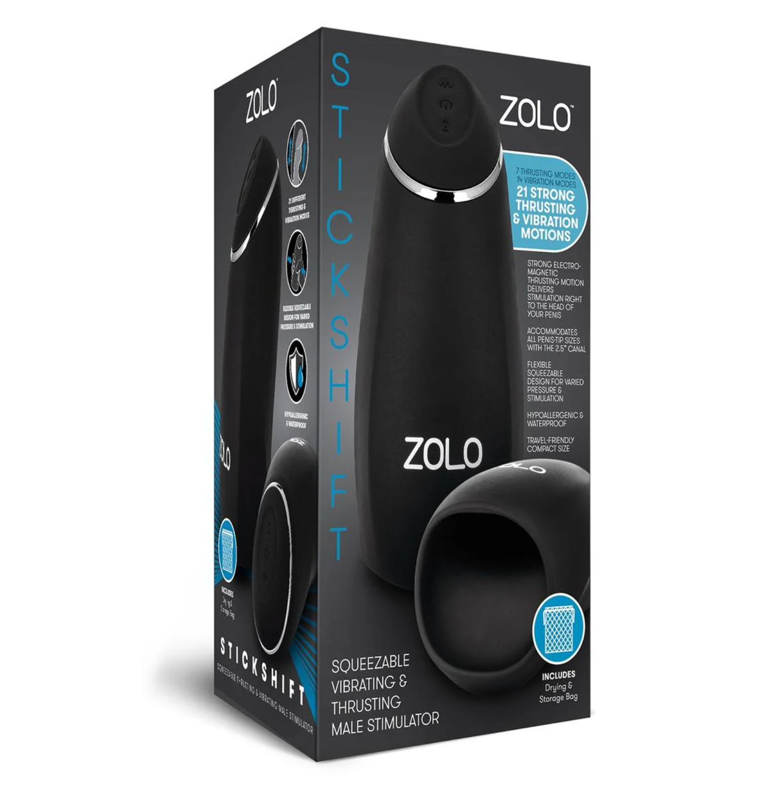 Stickshift Vibrating & Thrusting Male Stimulator