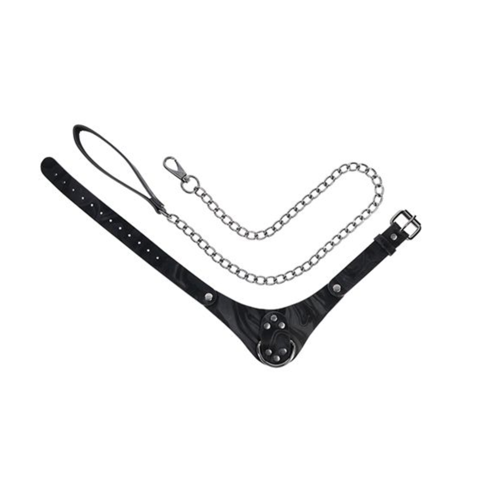 Sportsheets Velvet Noir Collar & Leash – Black