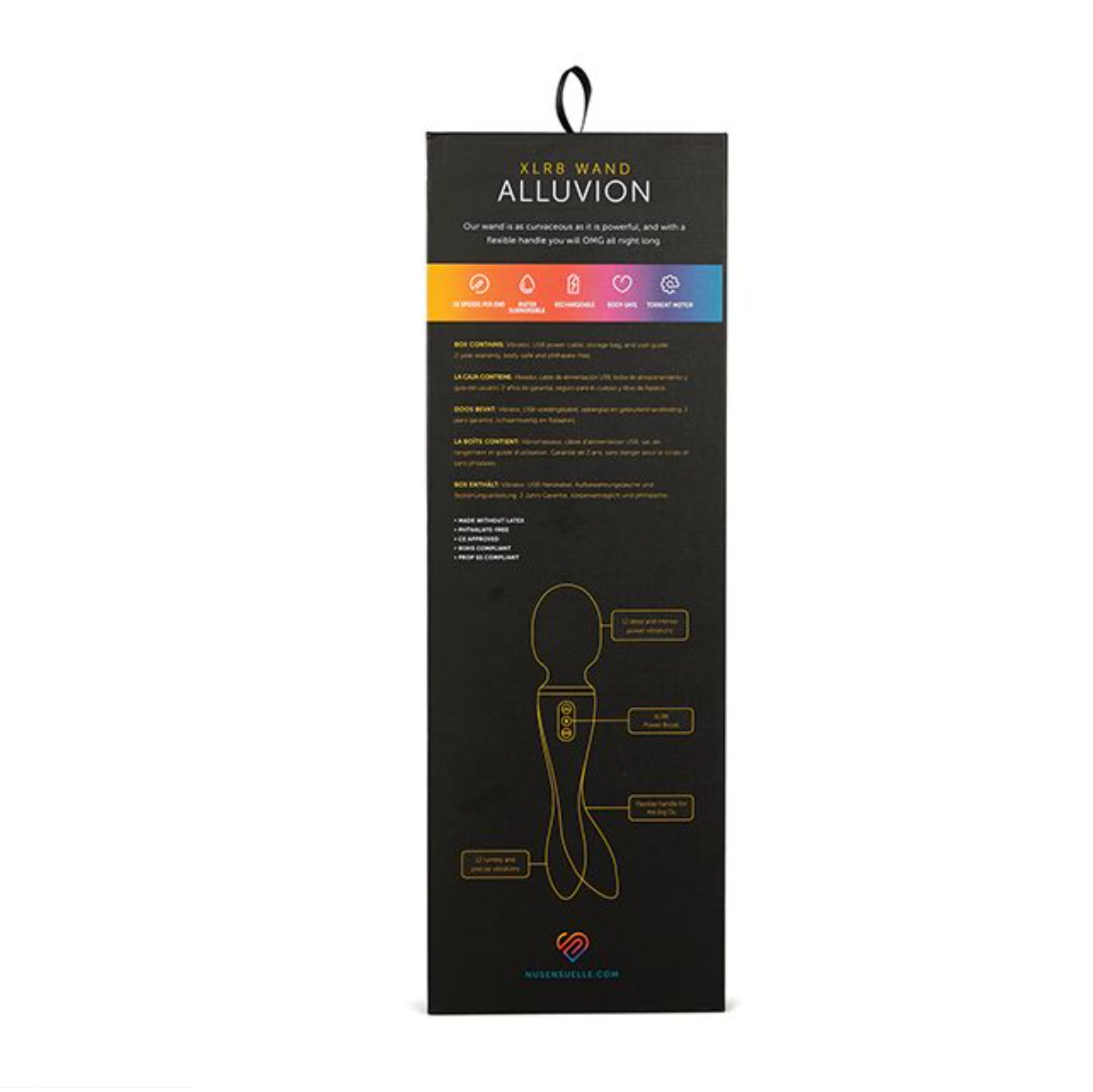 Nu Sensuelle Alluvion XLR8 Turbo Wand – Dual-Ended Power Vibrator