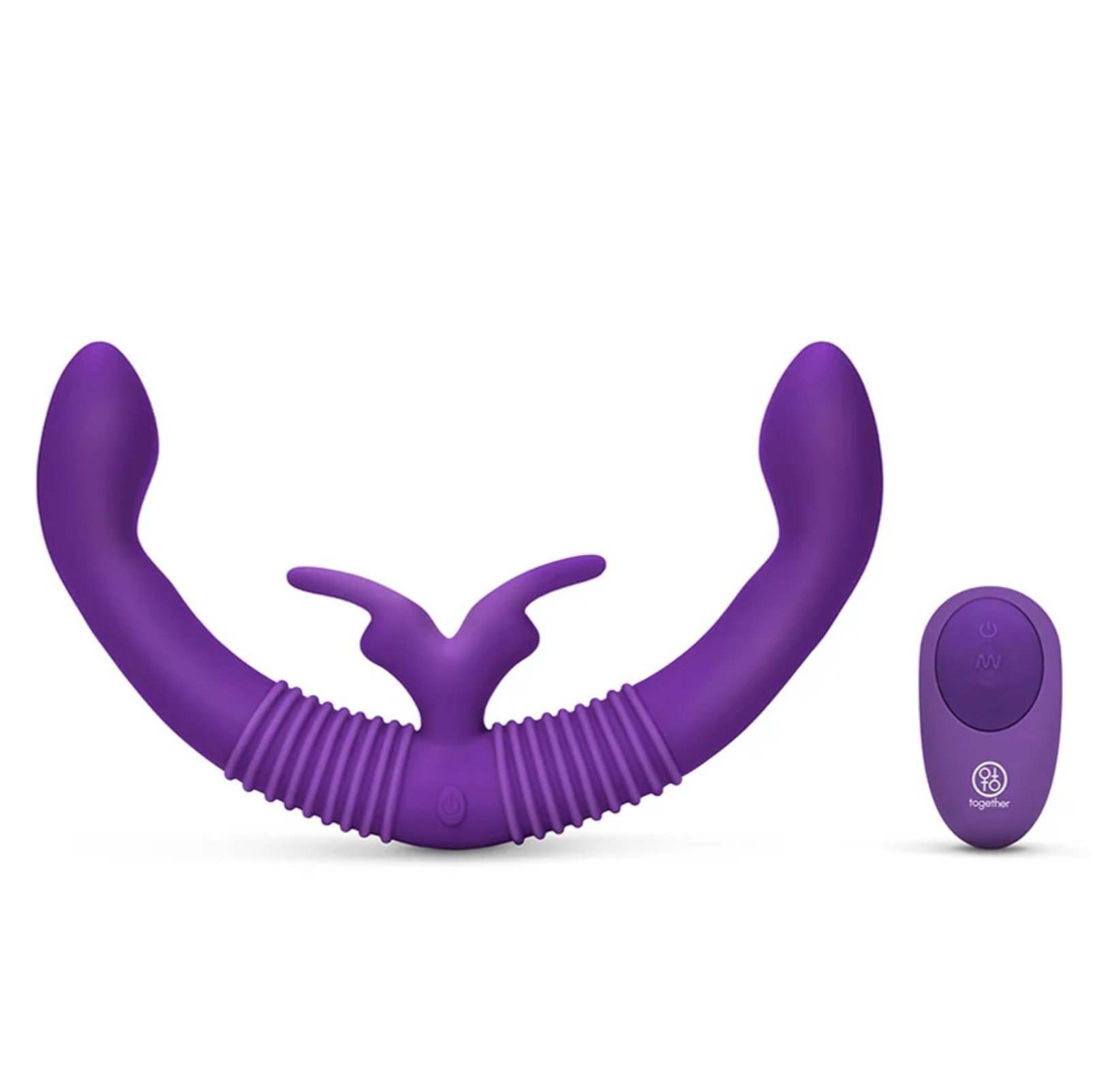 Together Couples Toy – Remote-Controlled Dual-Ended Rabbit Vibrator