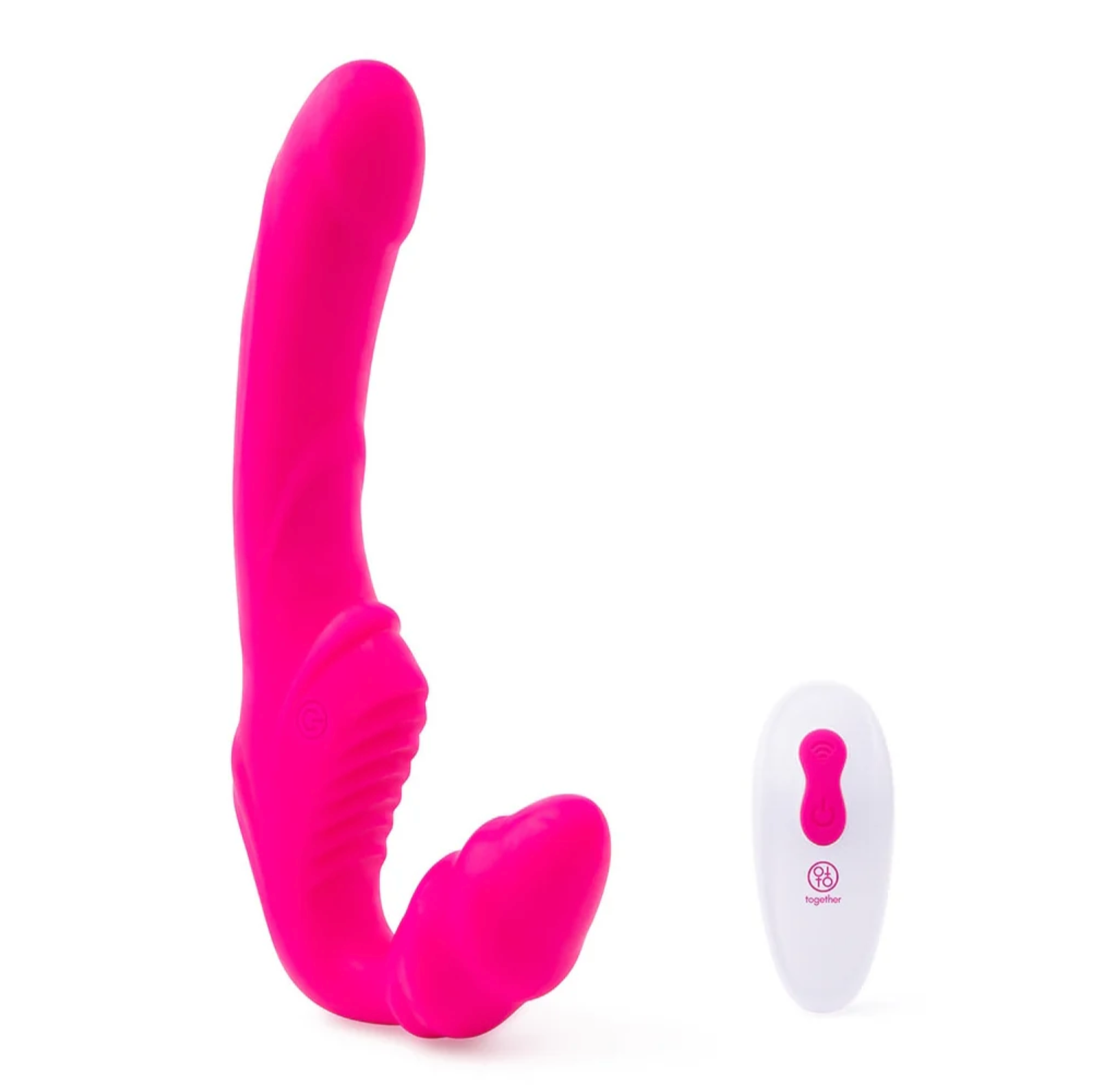 Together™ Silicone Rechargeable Strapless Strap-On with Remote Control