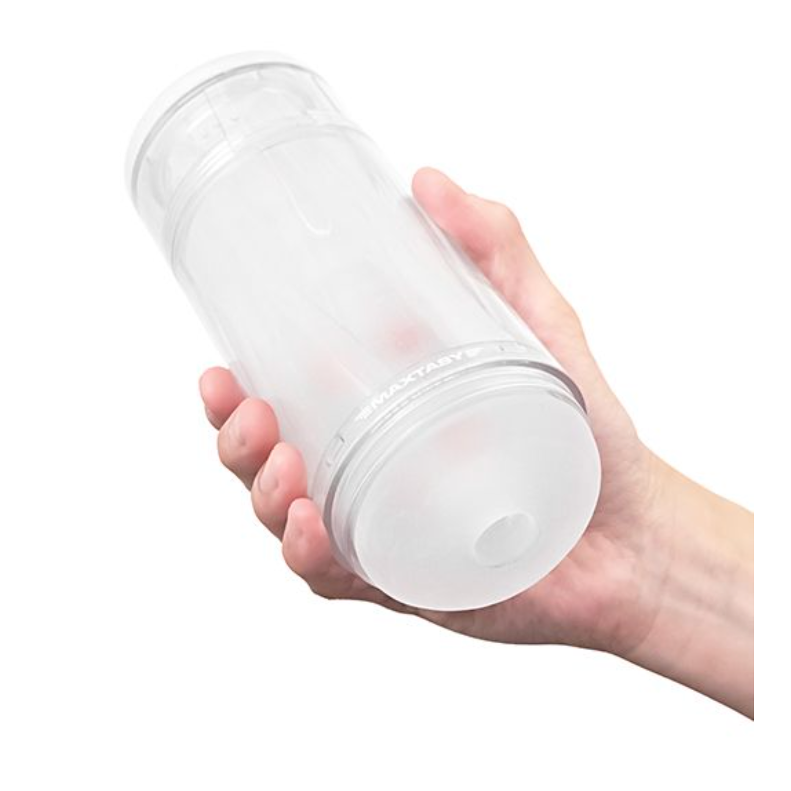 Maxtasy Show Master Non-Realistic Stroker – Clear Beaded Pleasure Sleeve