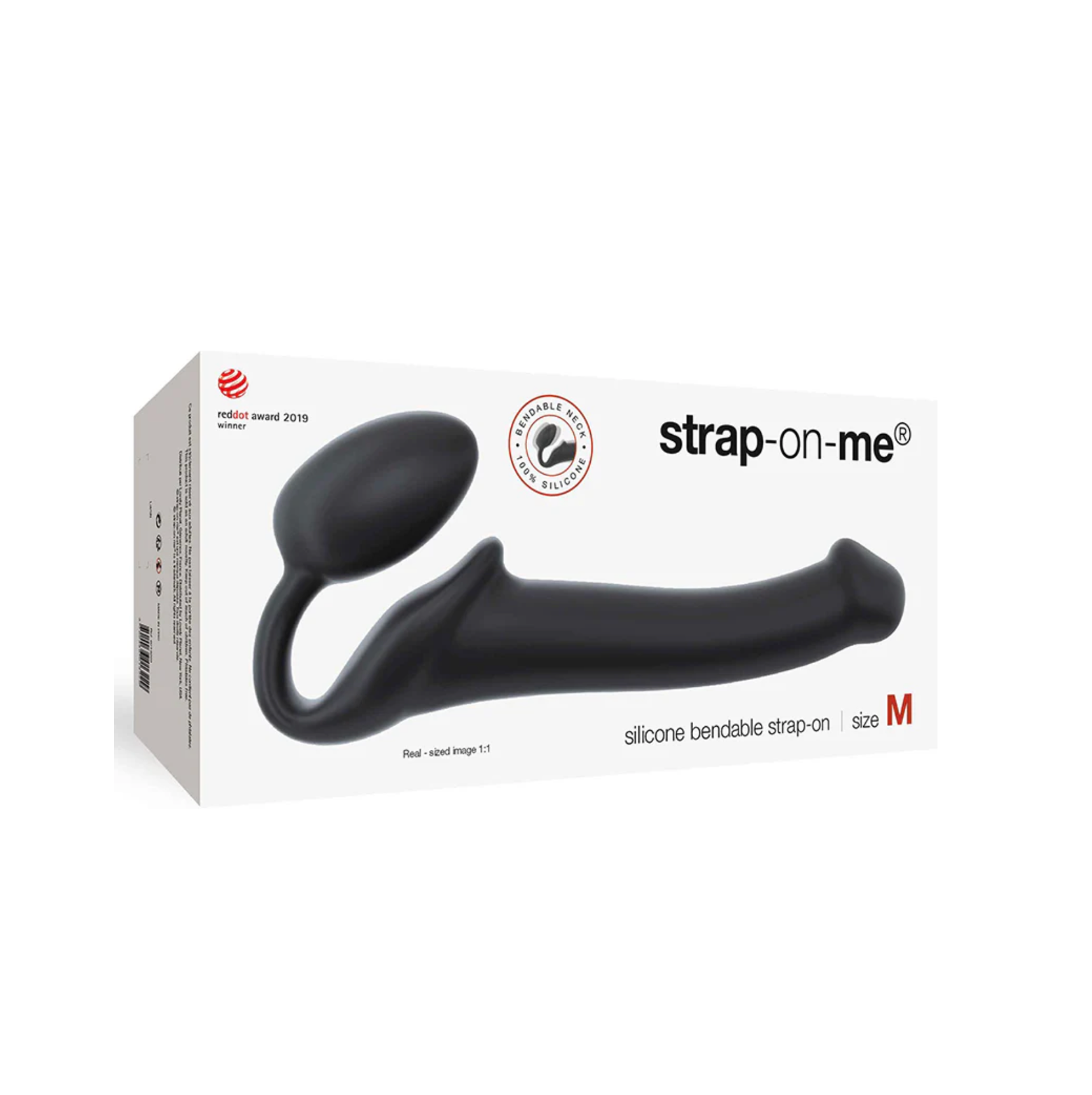 Vibrating Bendable Strapless Strap On Medium