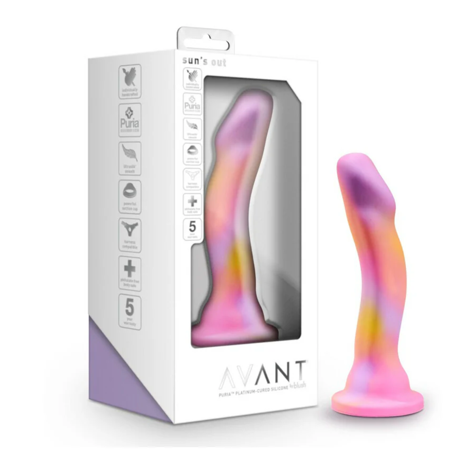 Sun's Out 7.5 in. Silicone Dildo Pink
