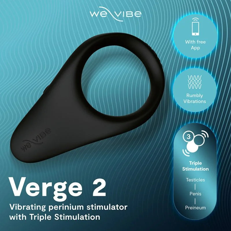 We-Vibe Verge 2 Cockring Black