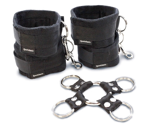 5 PIECE HOG TIE & CUFFS SET