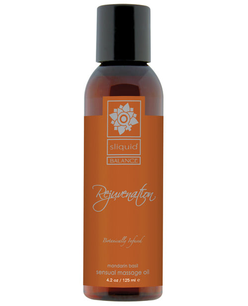 Sliquid Organics Massage Oil - Rejuvenation - 4.2 oz.