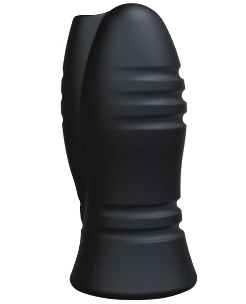 OptiMale Ultraskyn Vibrating Stroker w/Chain Links - Black