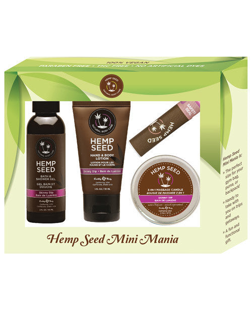 Earthly Body Hemp Seed Mini Mania Kit - Skinny Dip - Cupid's Closet