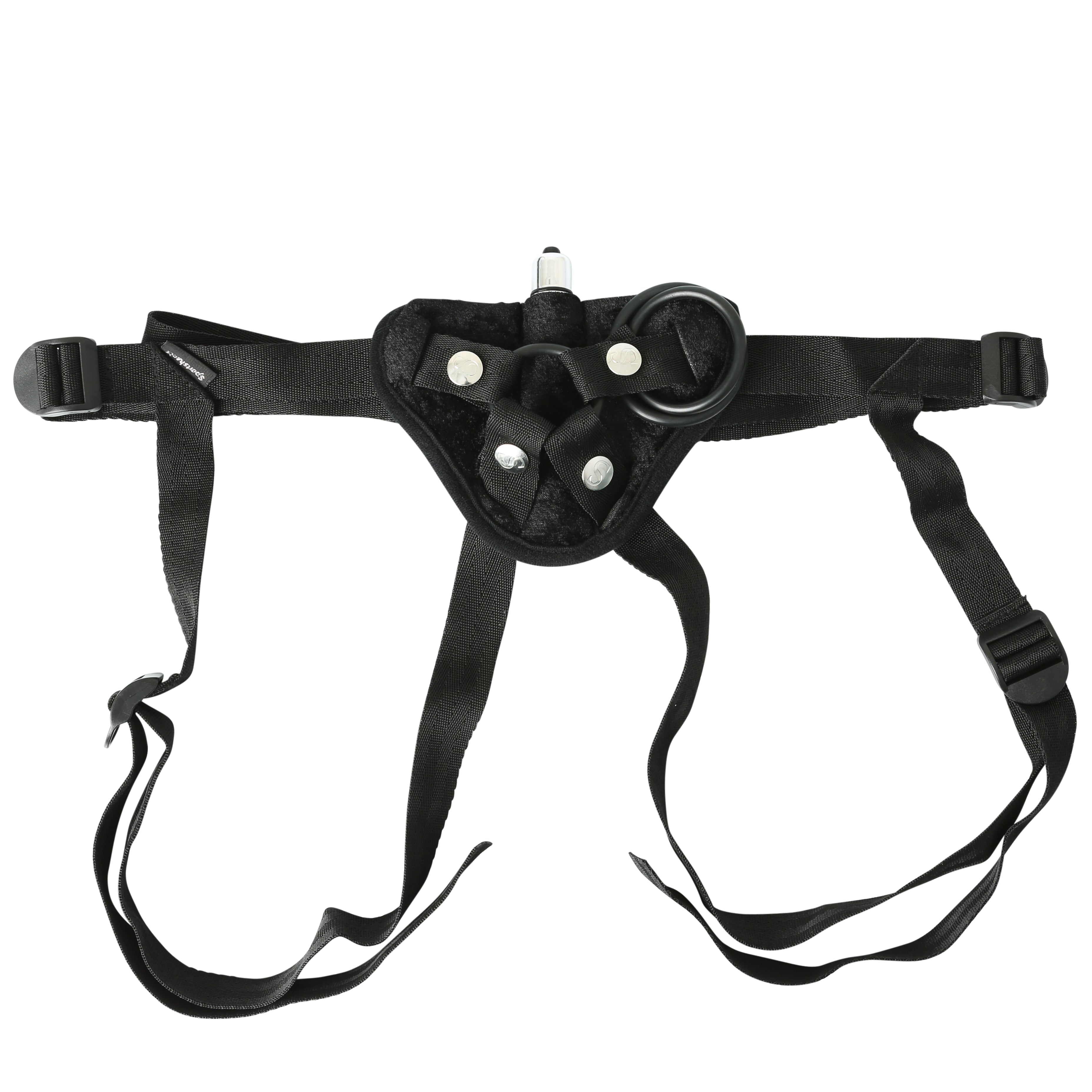 VIBRATING VELVET STRAP-ON