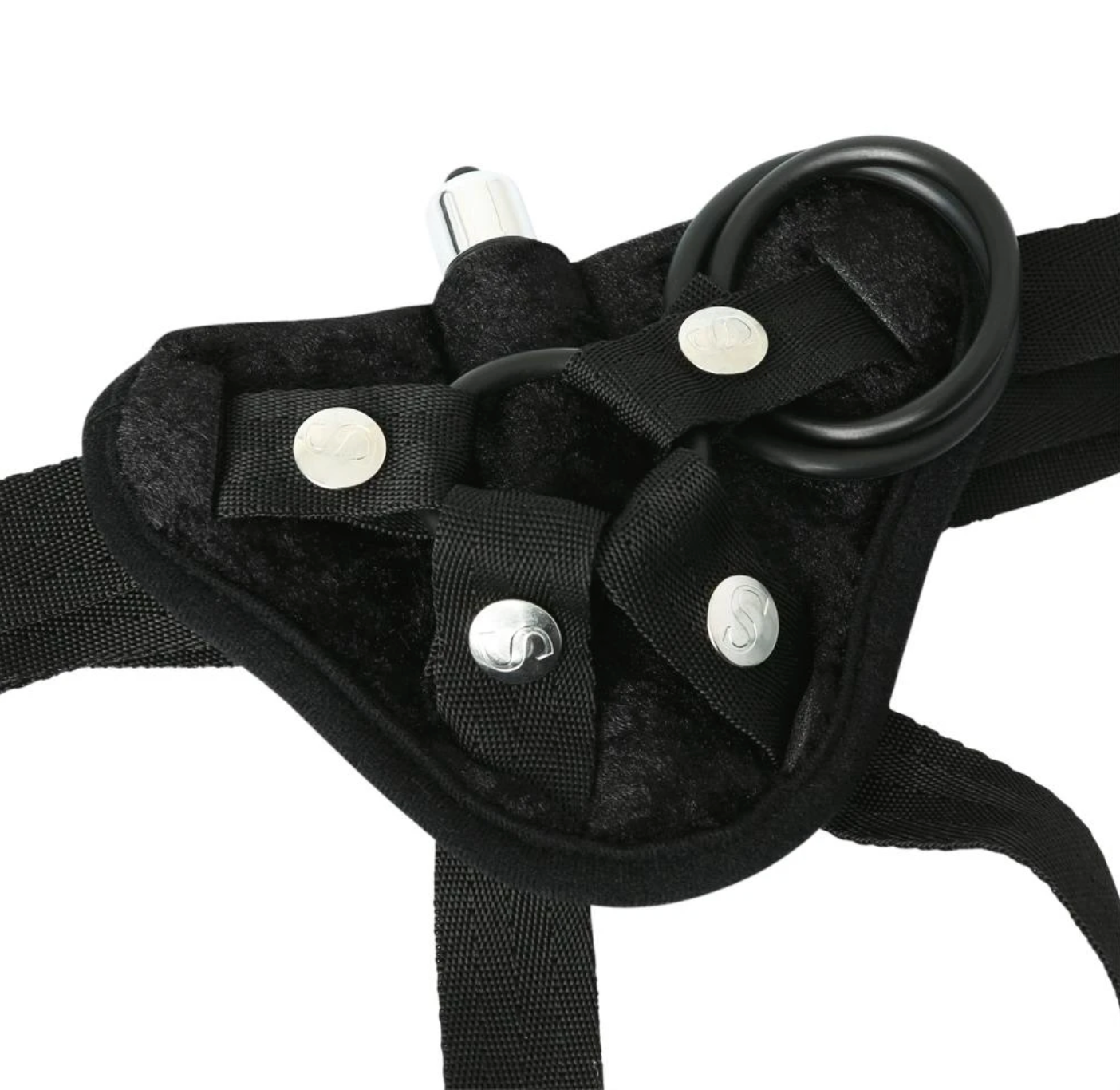 VIBRATING VELVET STRAP-ON