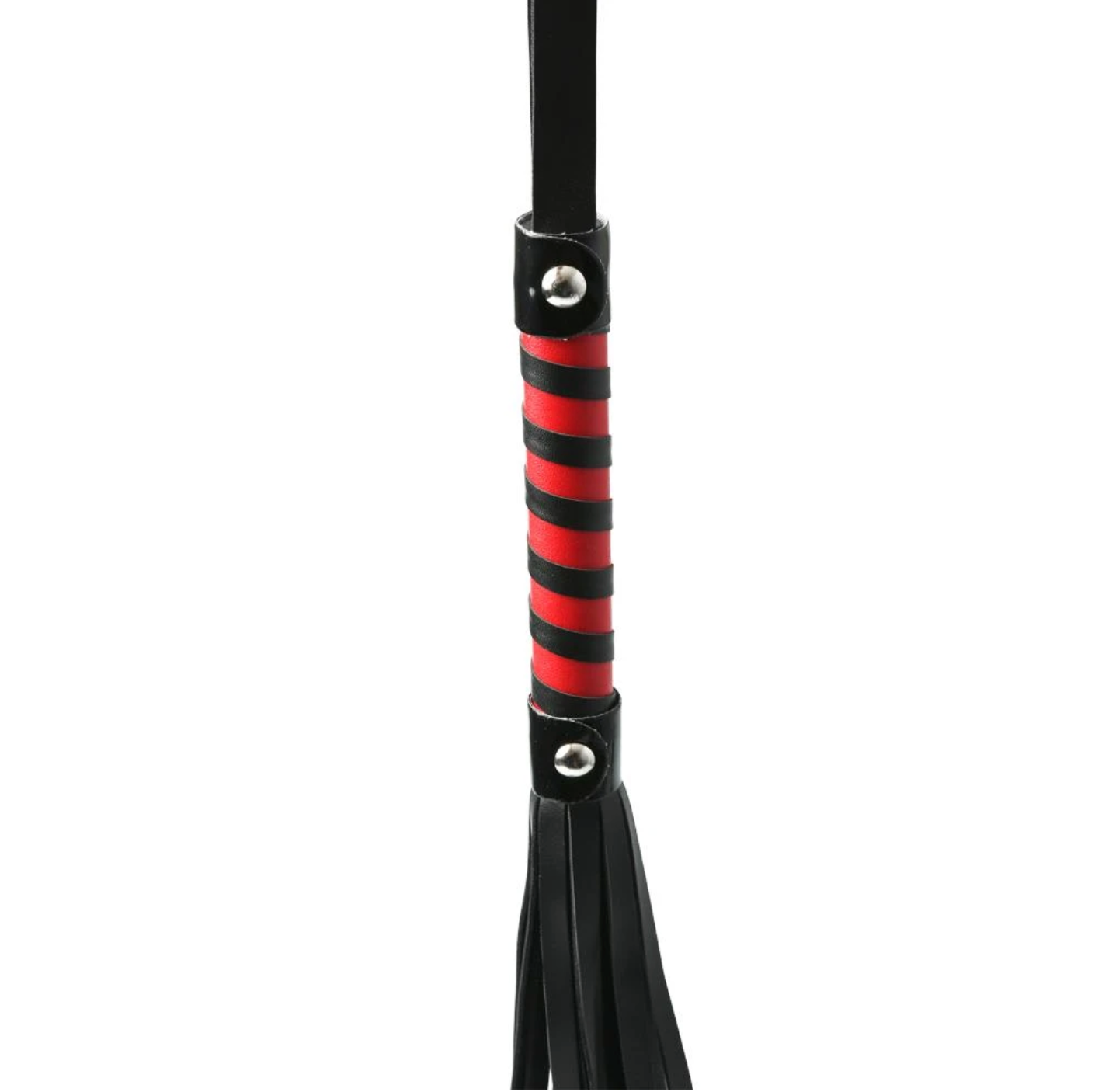 S&M Red & Black Stripe Flogger - Cupid's Closet