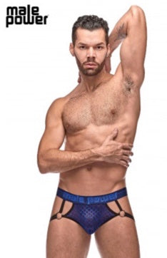 DIAMOND MESH JOCK RING NAVY