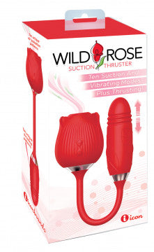 Wild Rose Suction Vibe with Thrusting Bullet Wild Rose Suction Vibe with Thrusting Bullet