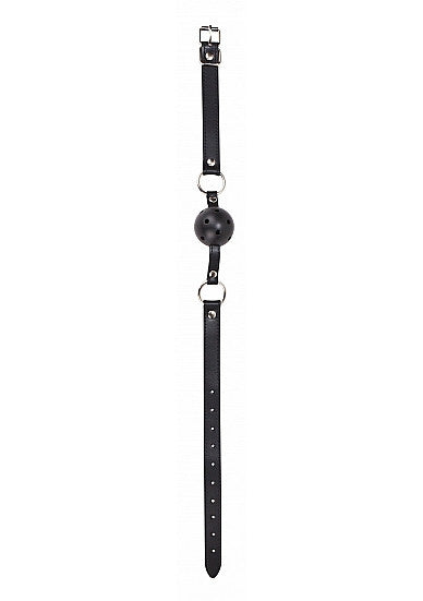 Ouch! Ball Gag & Leather Straps - Cupid's Closet