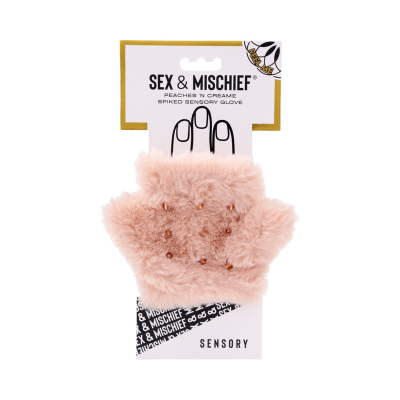 Sportsheets Sex & Mischief Peaches 'n CreaMe Spiked Sensory Glove