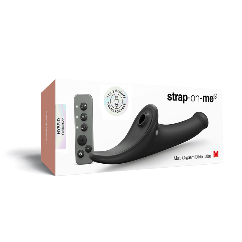 Strap-On-Me Multi Orgasm Dildo Medium Black