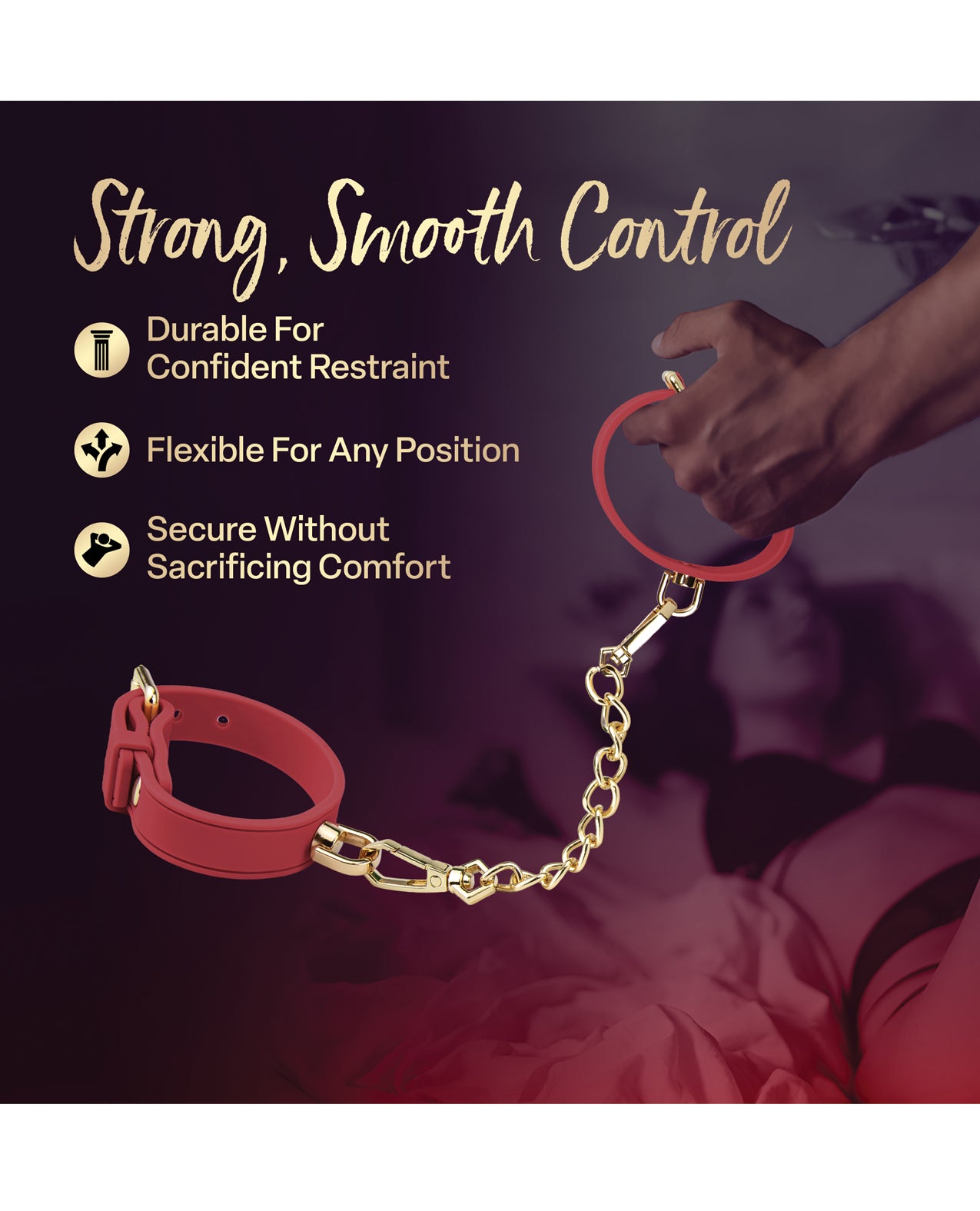 Blush Temptasia Ardor Wrist & Ankle Restraints - Red