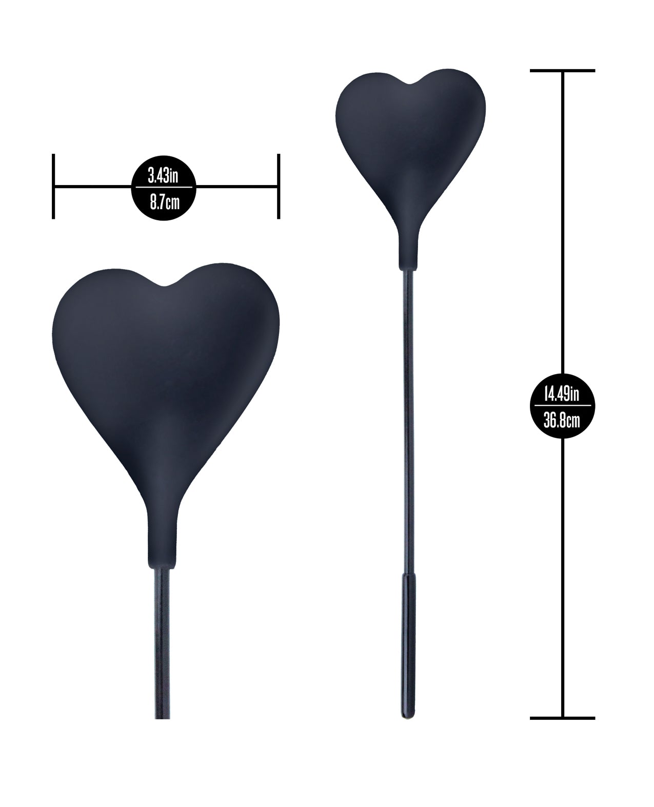 Blush Temptasia Ardor Heart Crop - Black