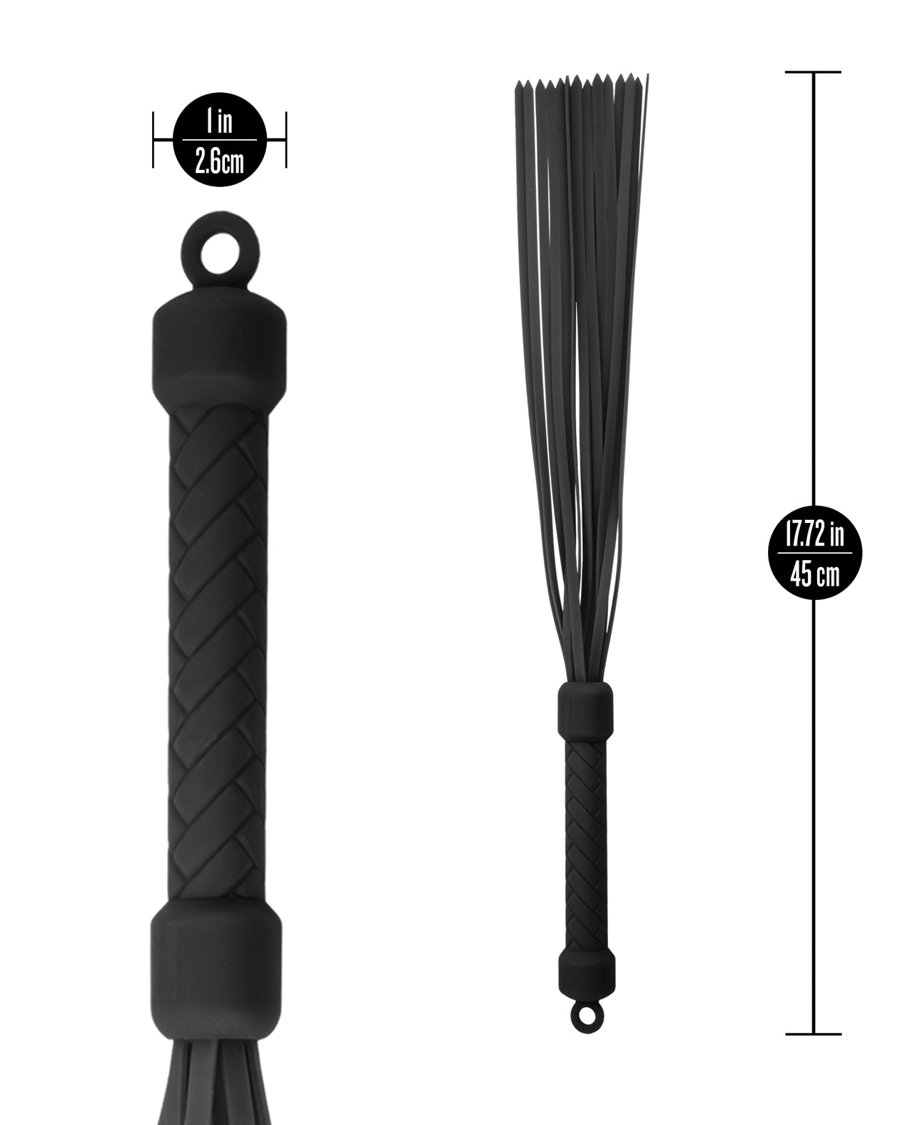 Blush Temptasia Ardor Flogger - Black