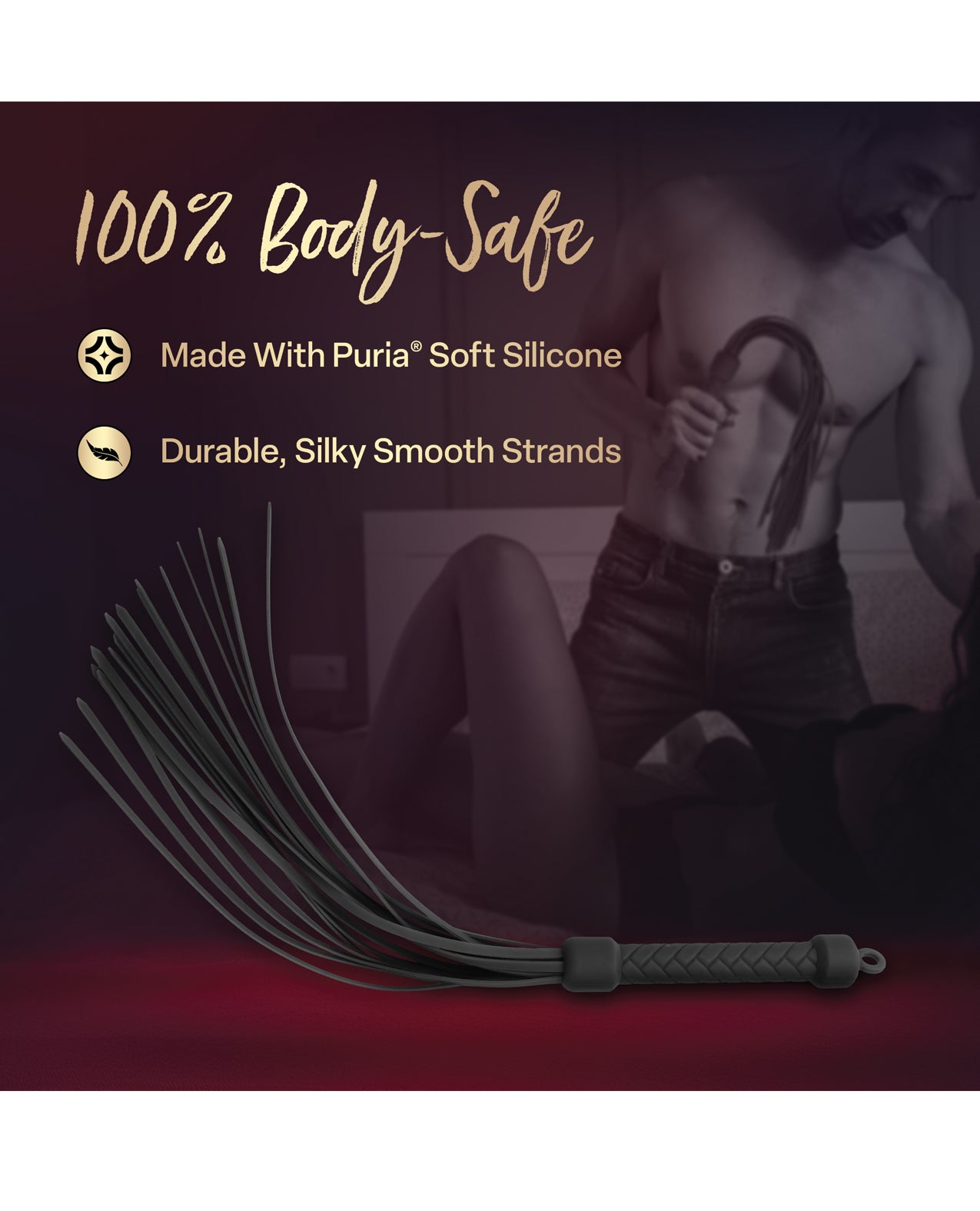 Blush Temptasia Ardor Flogger - Black
