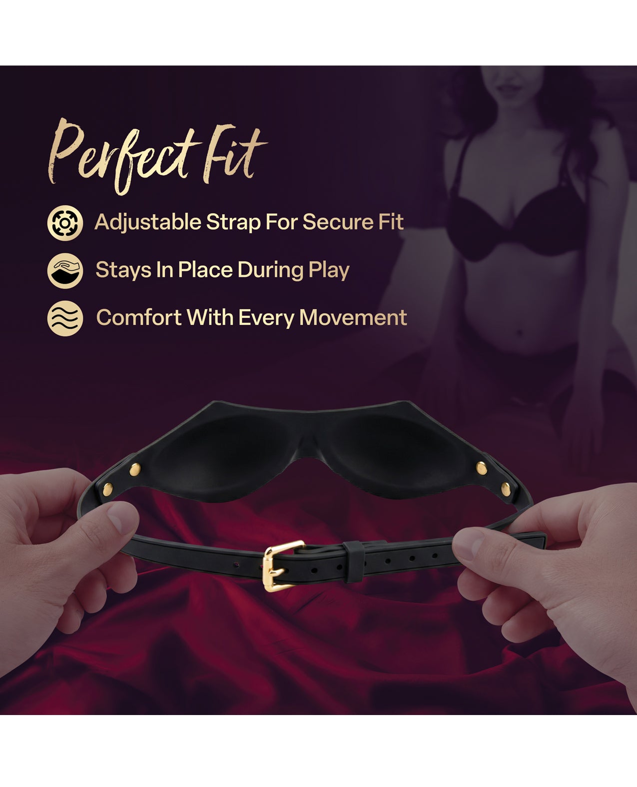 Blush Temptasia Ardor Blindfold - Black