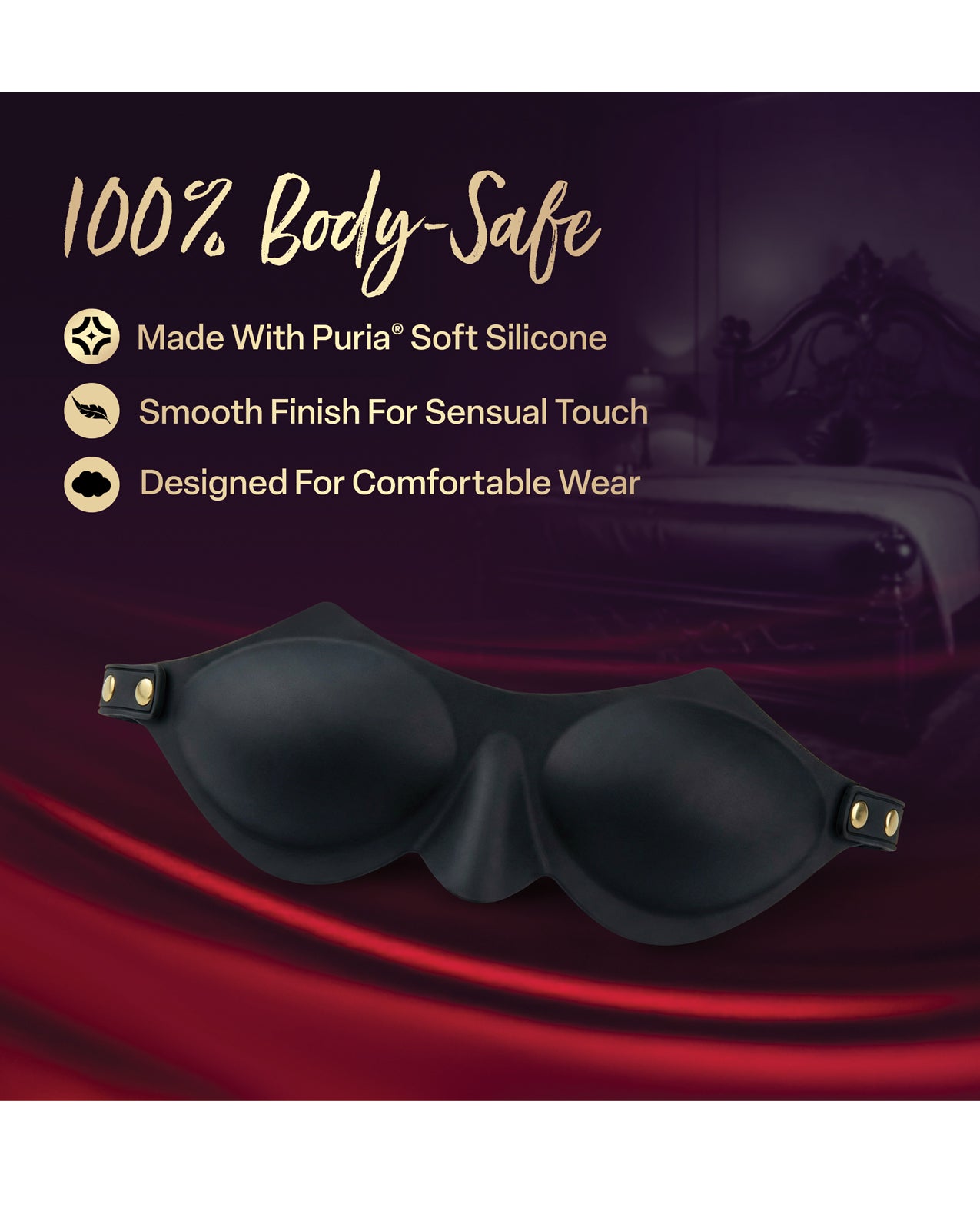Blush Temptasia Ardor Blindfold - Black