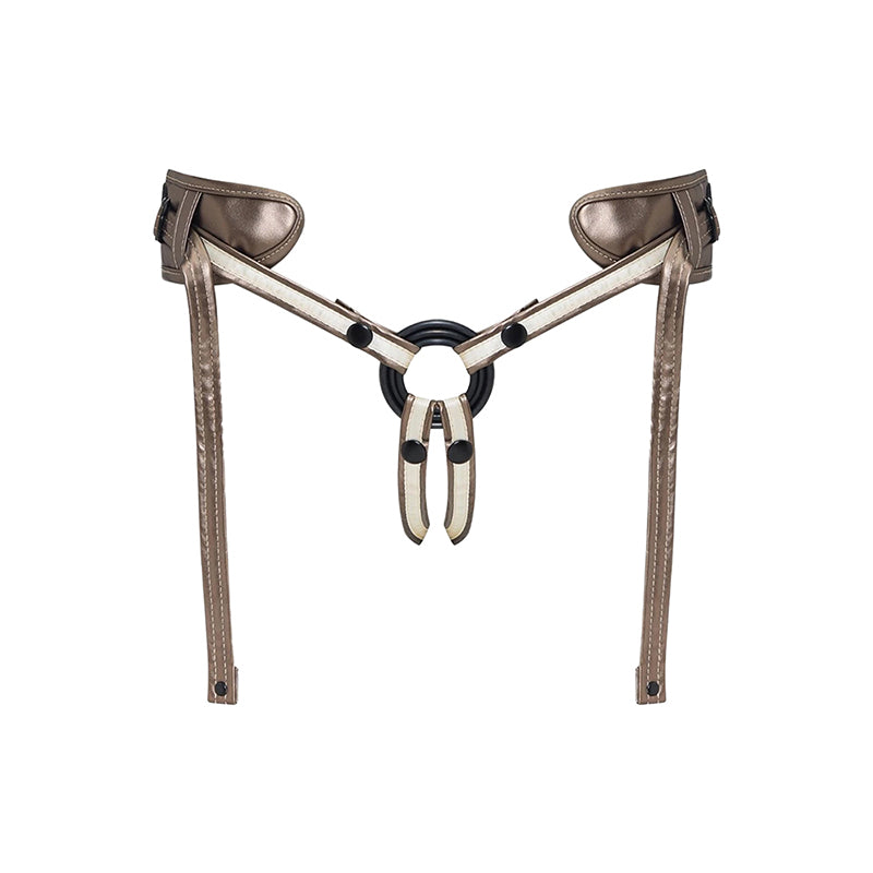 Strap-On-Me Leatherette Harness Desirous