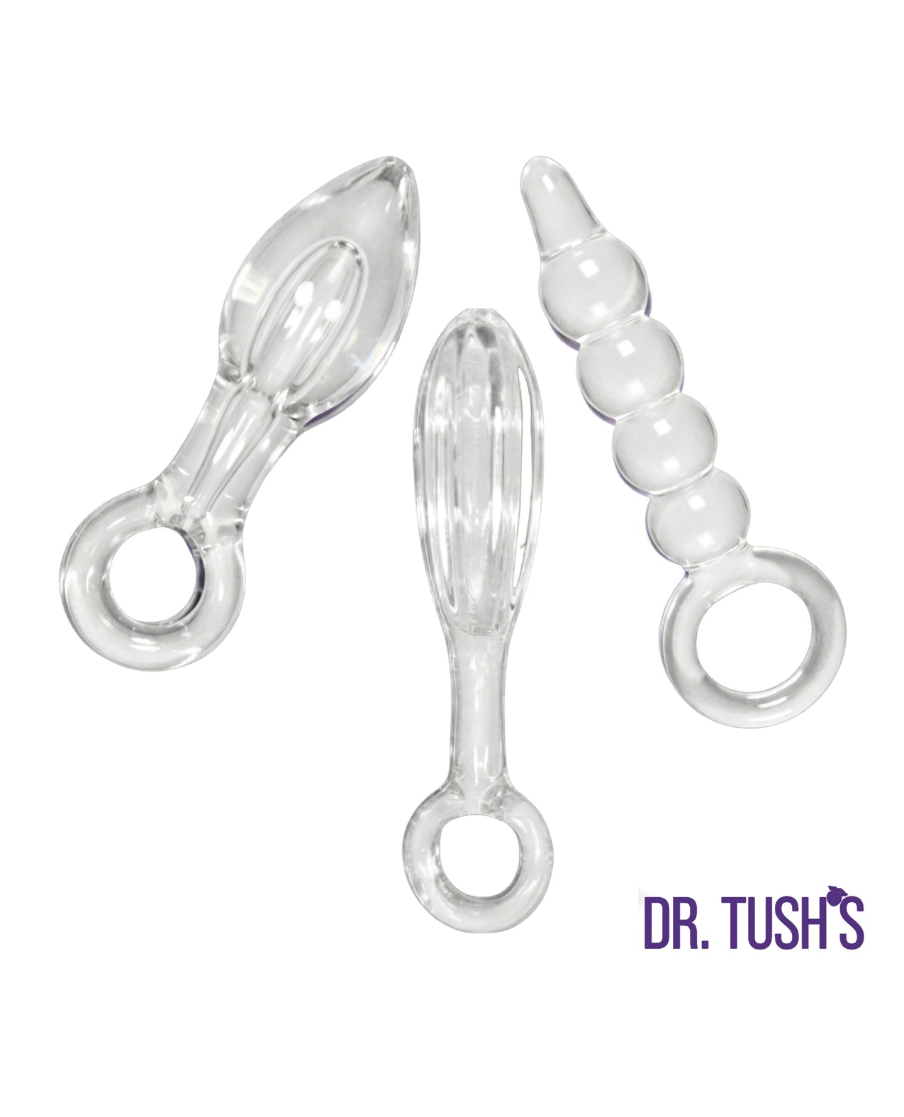 Dr. Tush's Halo of Pleasure Collection Anal Plug Set - Glass