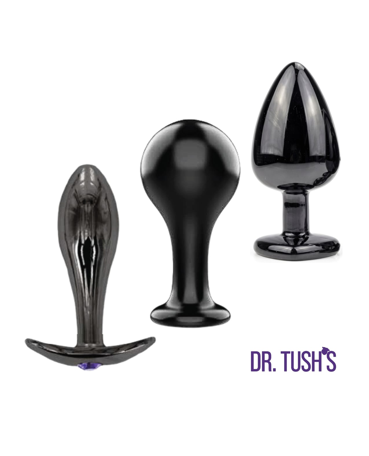 Dr. Tush's Bad Decisions Collection Anal Plug Set - Metal