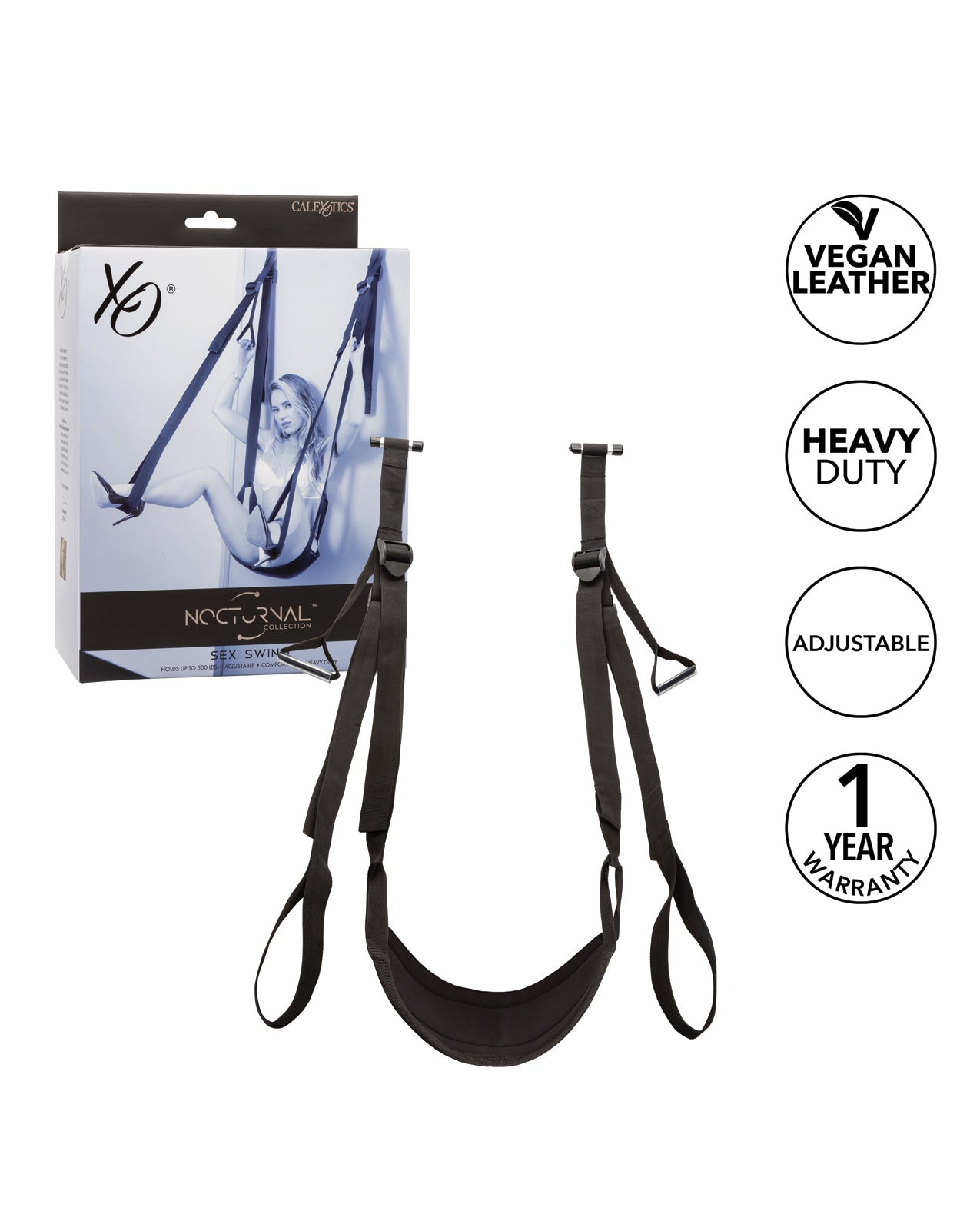 Nocturnal Collection Sex Swing - Black