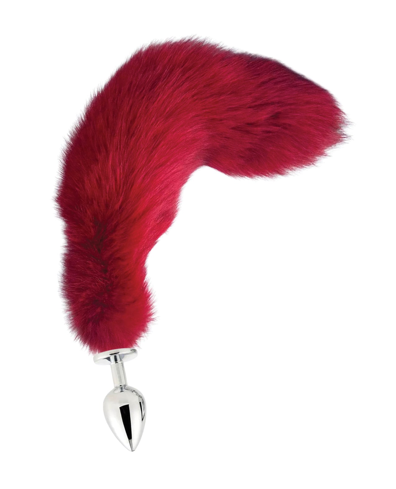 Fox Tail Large Plug - Cherry Red