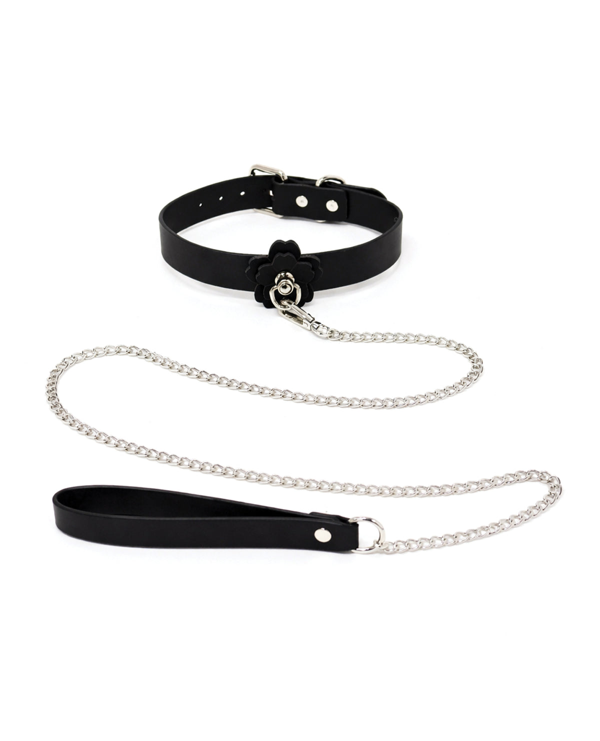 Heat Tease Flower Collar - Black/Pink