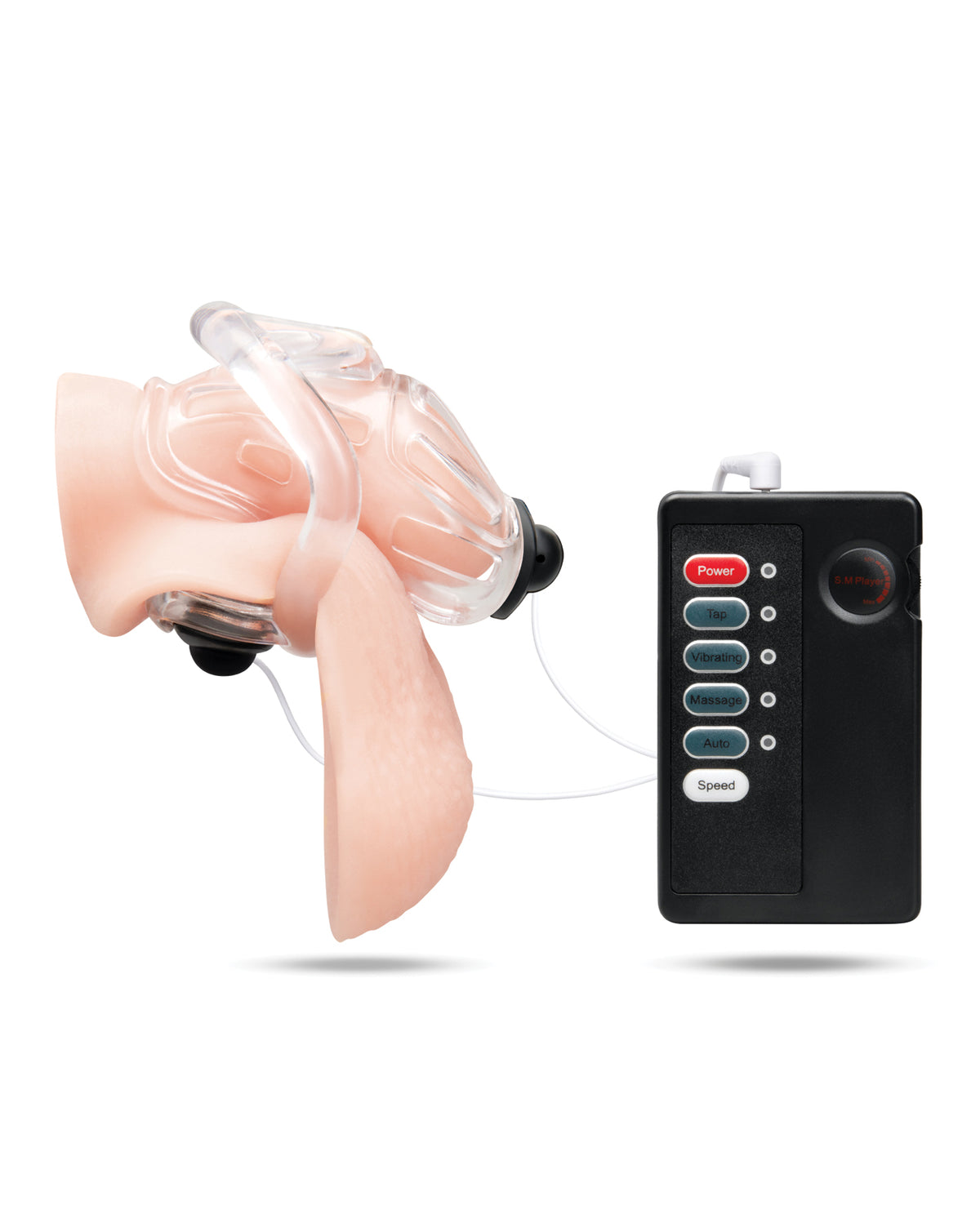 Electroshock 1.75" Acrylic See Thru Chastity Cock Cage